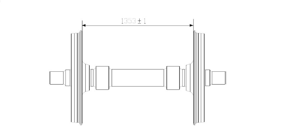 Structure des essieux ferroviaires